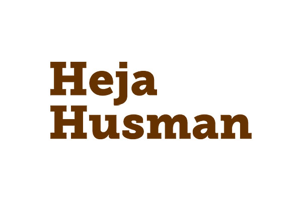 Logotyp för Heja Husman.