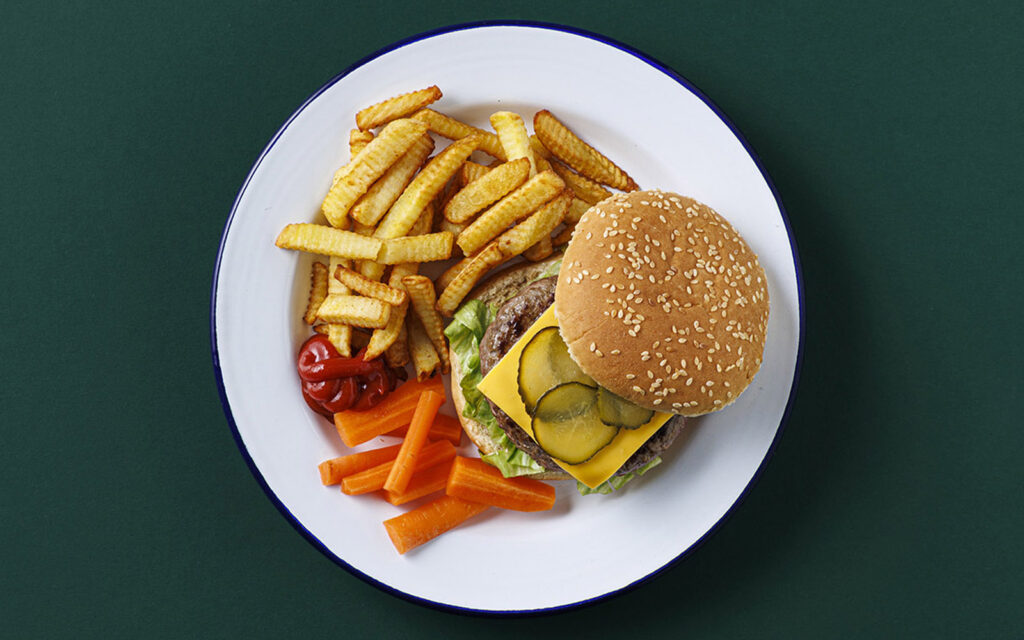 Hamburgartallrik - recept från Climate Week 2026.