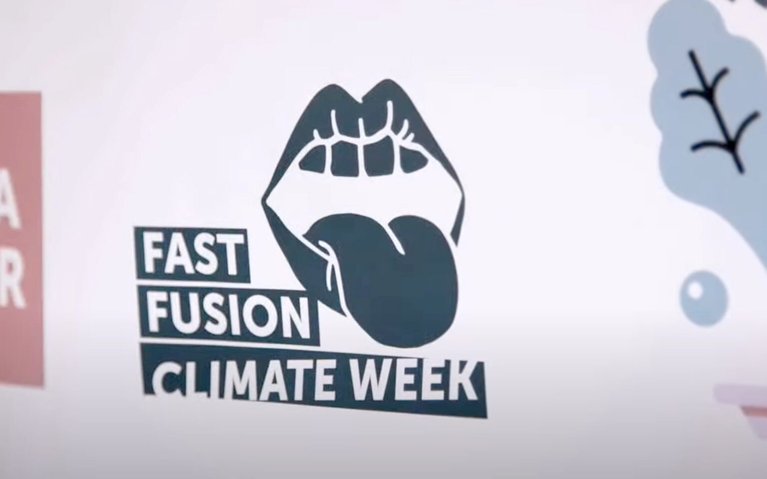 Dekal med Fast Fusion Climate Week-loggan.