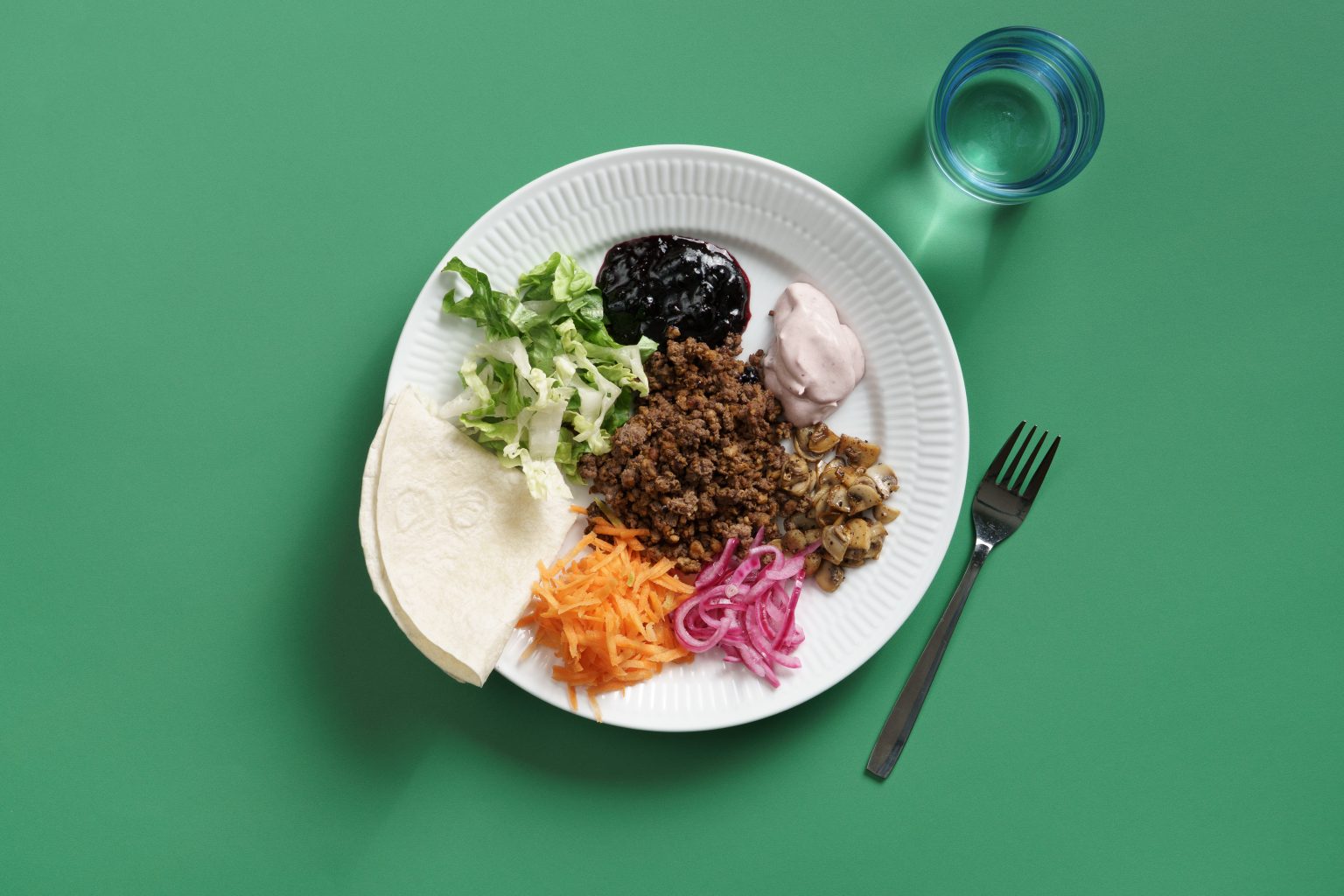 Fast Fusion Climate Week - Taco a' la Jämtland - Anamma Baljväxtfärs - viltfärs