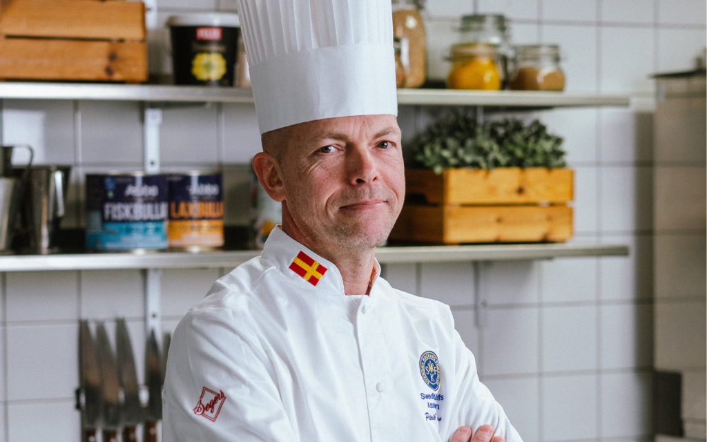 Patrik Larsson från Vellinge Kommun skapar recept till Fast Fusion Climate Week 2025