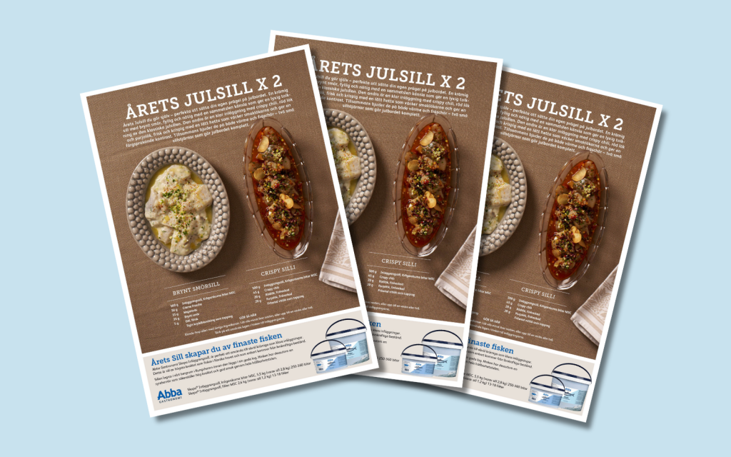 bild på foldern från årets julsill 2025