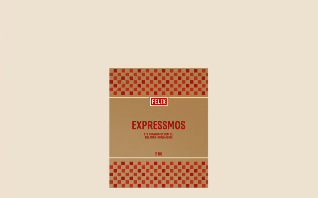 Förpackning med FELIX Expressmos.