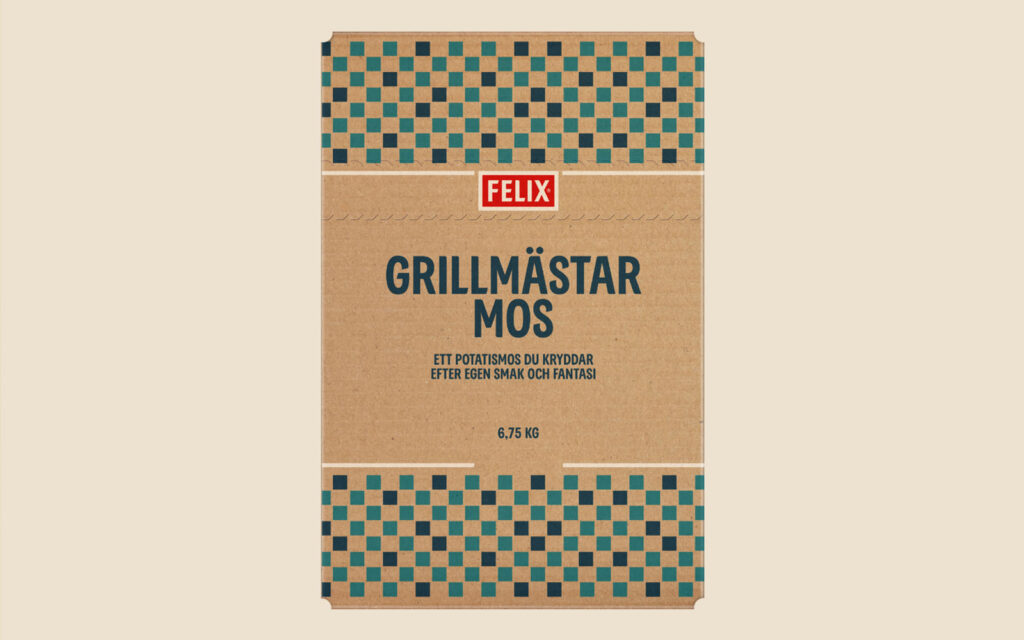 Förpackning med FELIX Grillmästarmos.