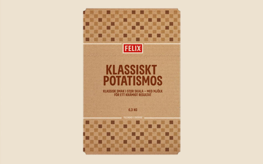 Förpackning med FELIX Klassiskt Potatismos.