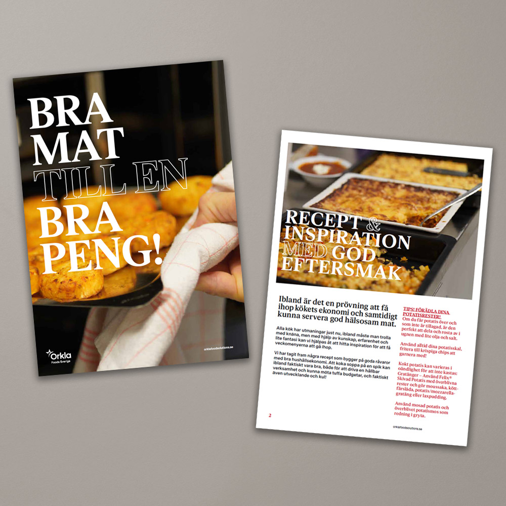 Inspirationsfolder om hur du kan få till recepten och ekonomin i restaurangköket under tuffare tider.